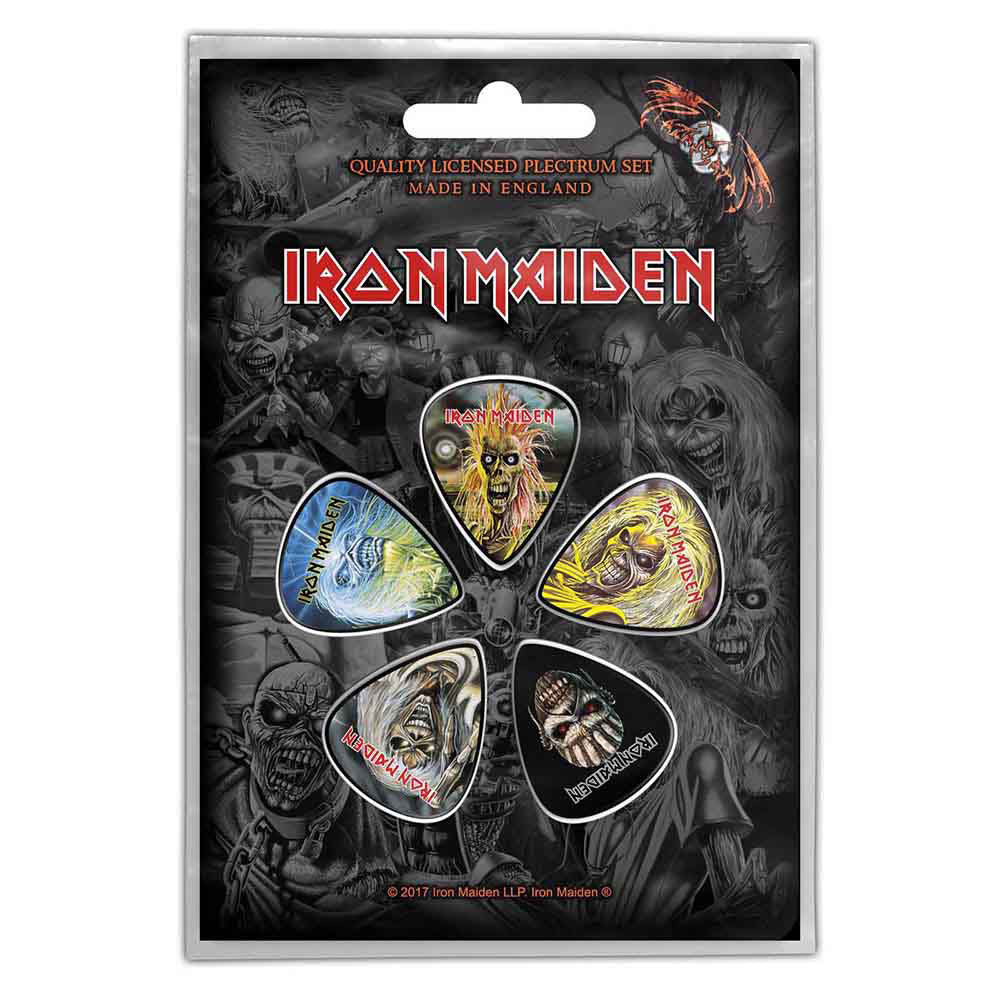 Iron Maiden The Faces Of Eddie Guitar Pick Front
