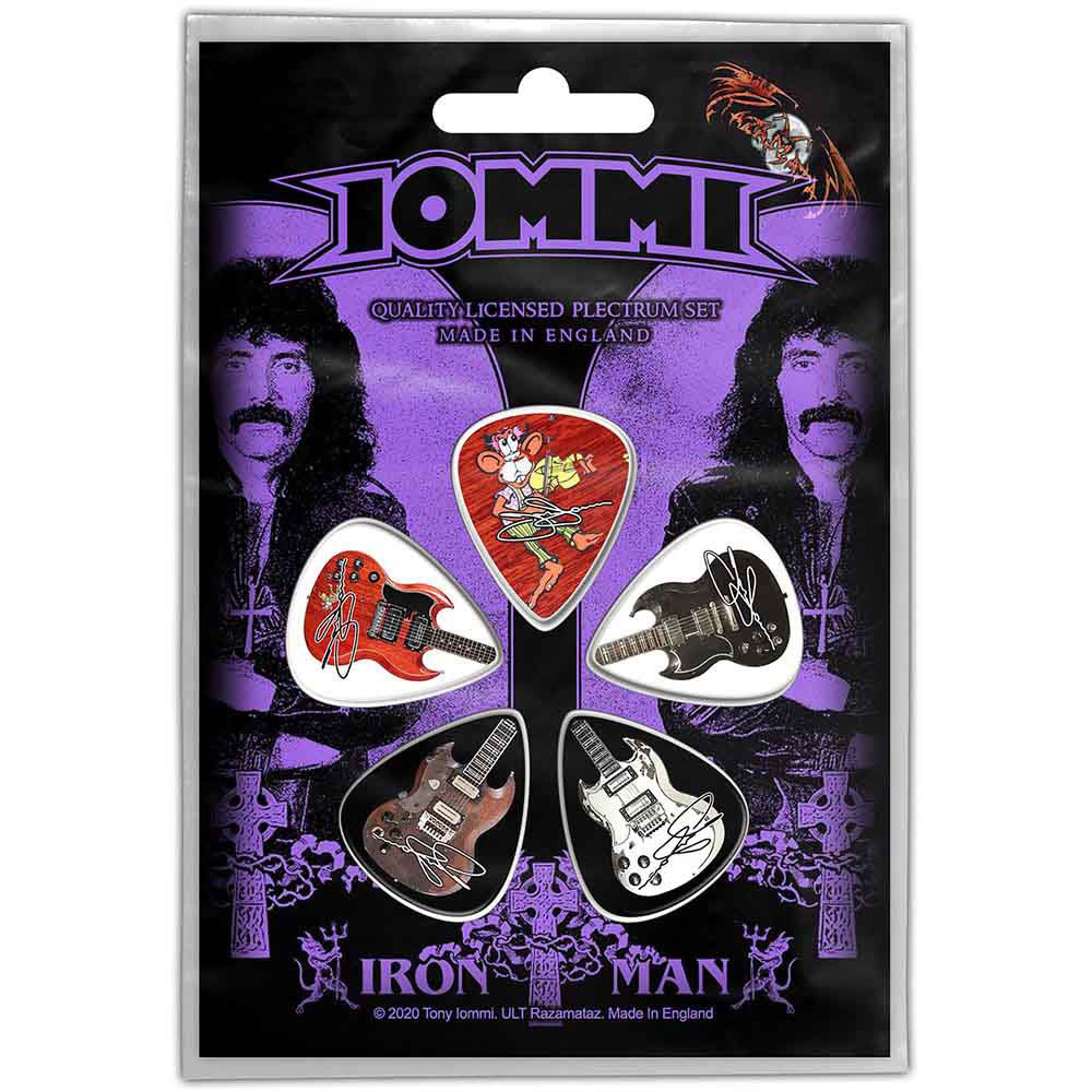 Tony Iommi Iron Man Guitar Pick Front