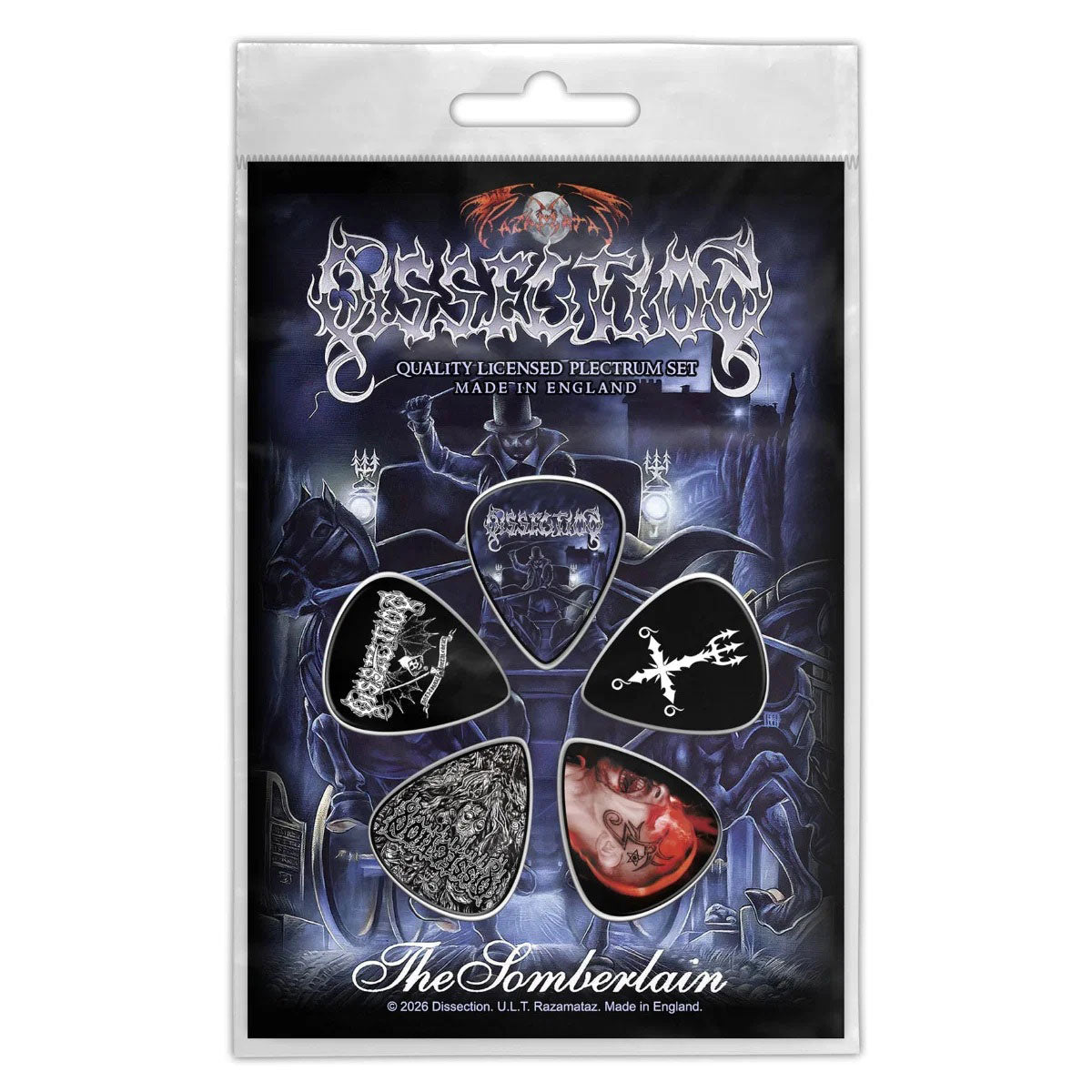 Dissection The Somberlain Guitar Pick Front