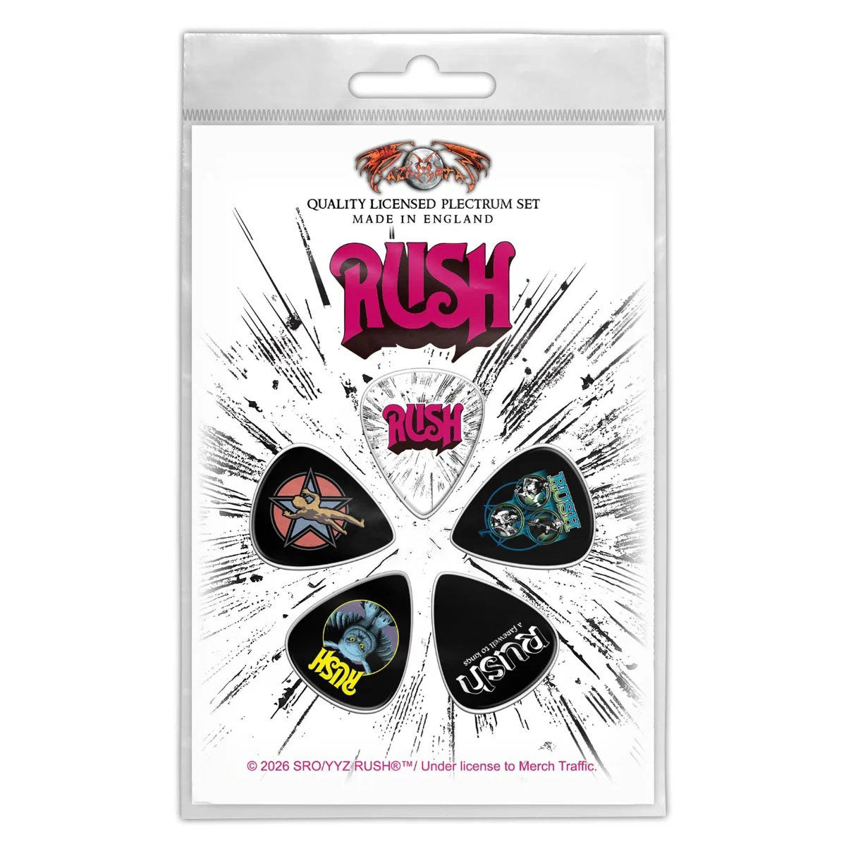 Rush Guitar Pick Front