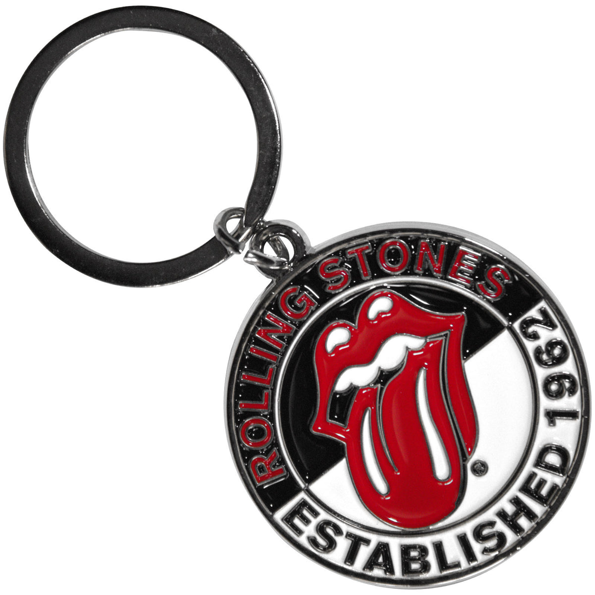 Rolling Stones Est 1962 Metal Key Chain Front