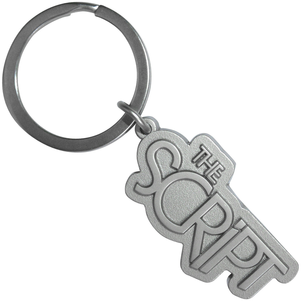 Script Logo Metal Key Chain Front