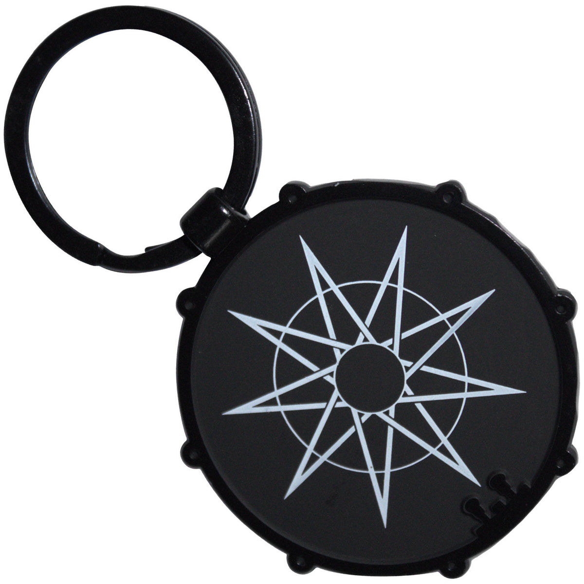 Slipknot Red Logo/nonogram Metal Key Chain Back