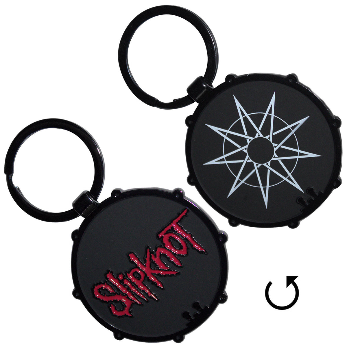 Slipknot Red Logo/nonogram Metal Key Chain Alt 2