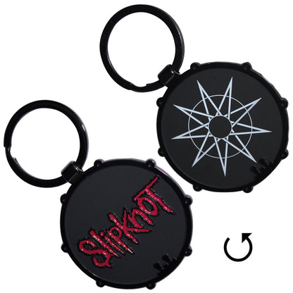 Slipknot Red Logo/nonogram Metal Key Chain Alt 2