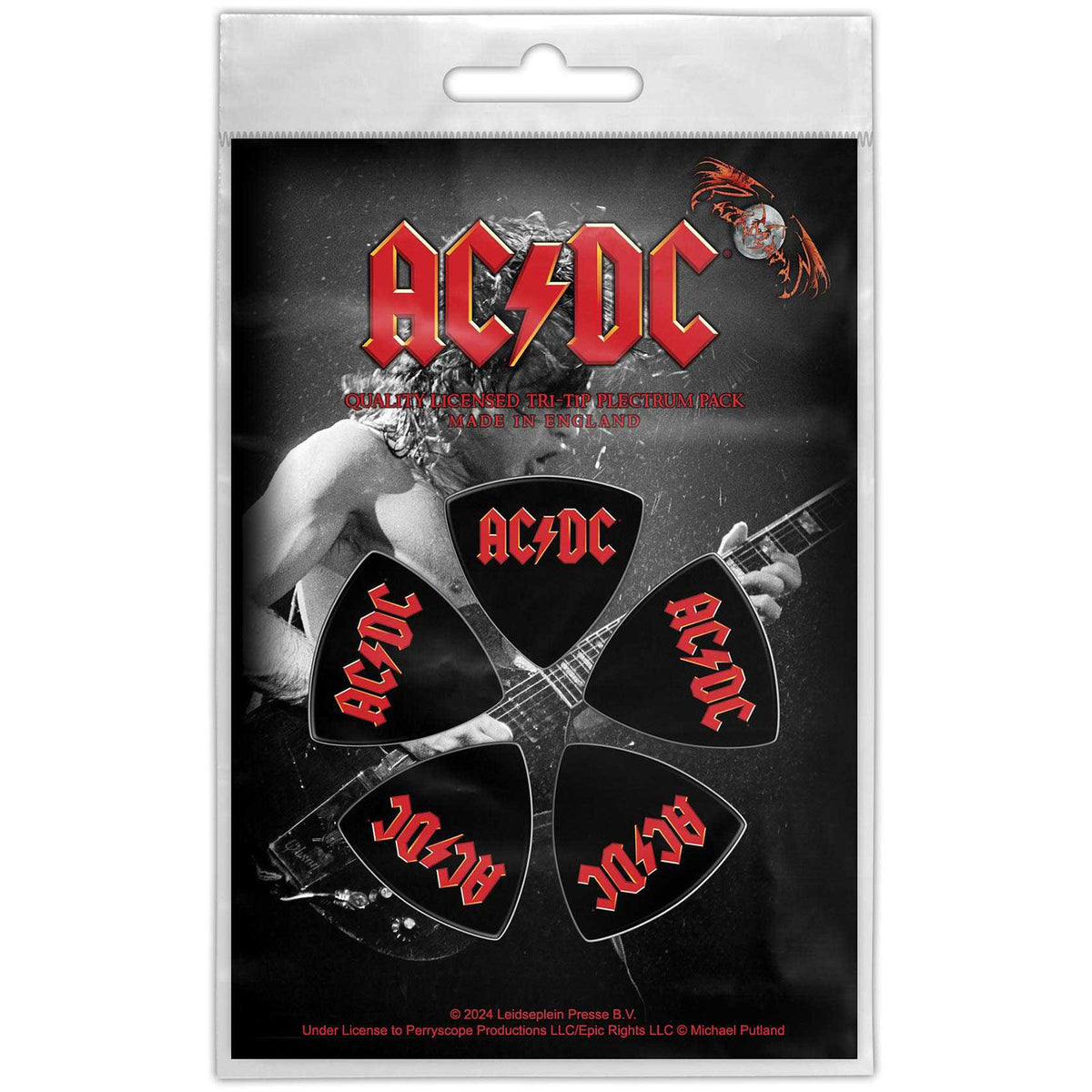 AC/DC Logo Guitar Pick Front