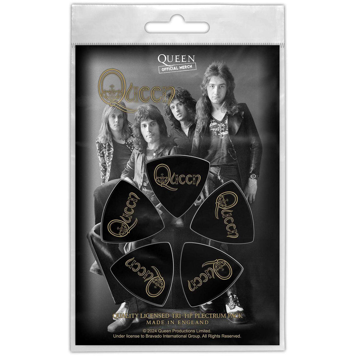 Queen Logo Guitar Pick Front