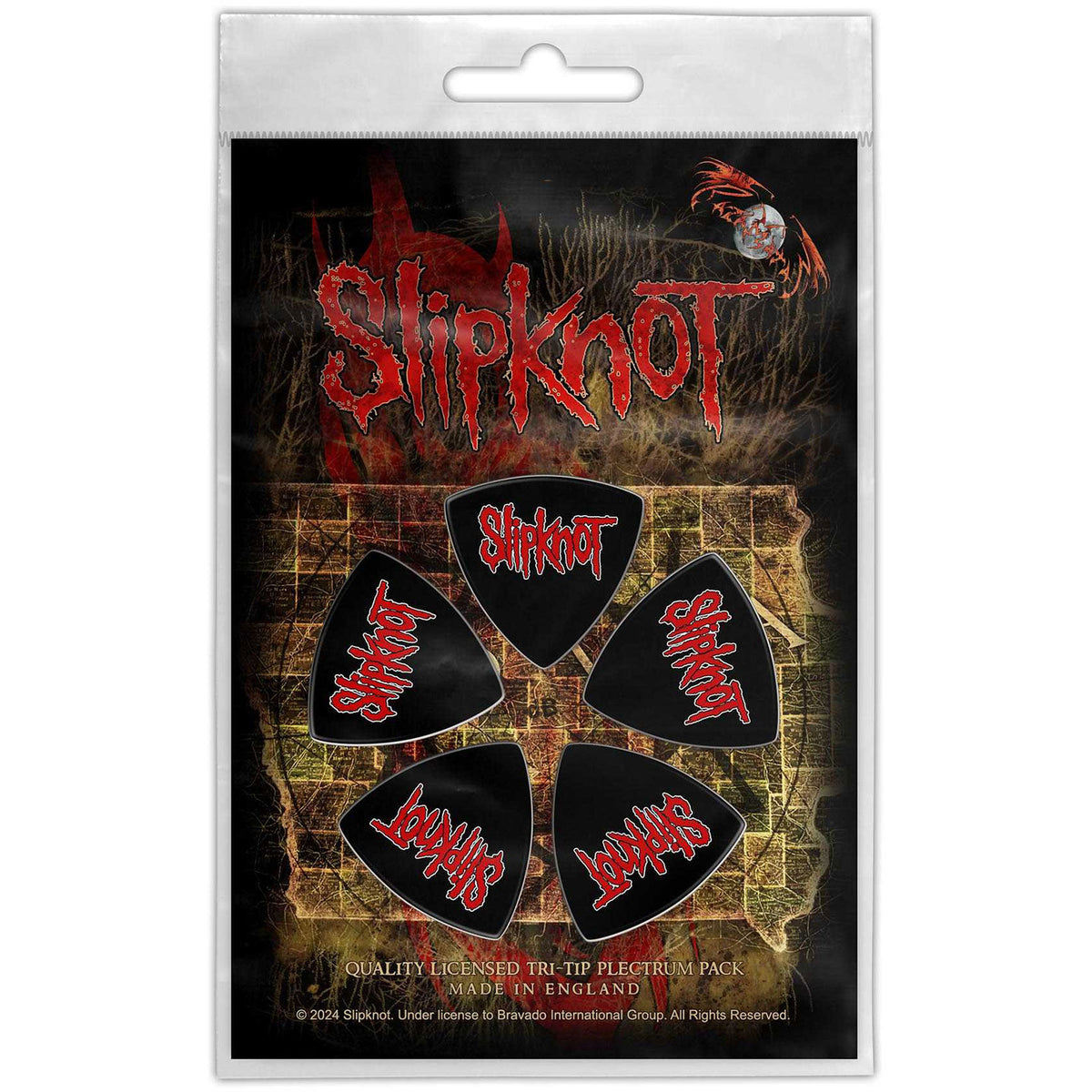 Slipknot Logo Guitar Pick Front