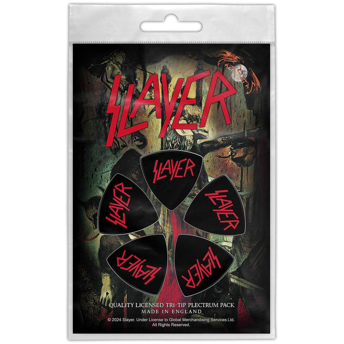 Slayer Logo Guitar Pick Front
