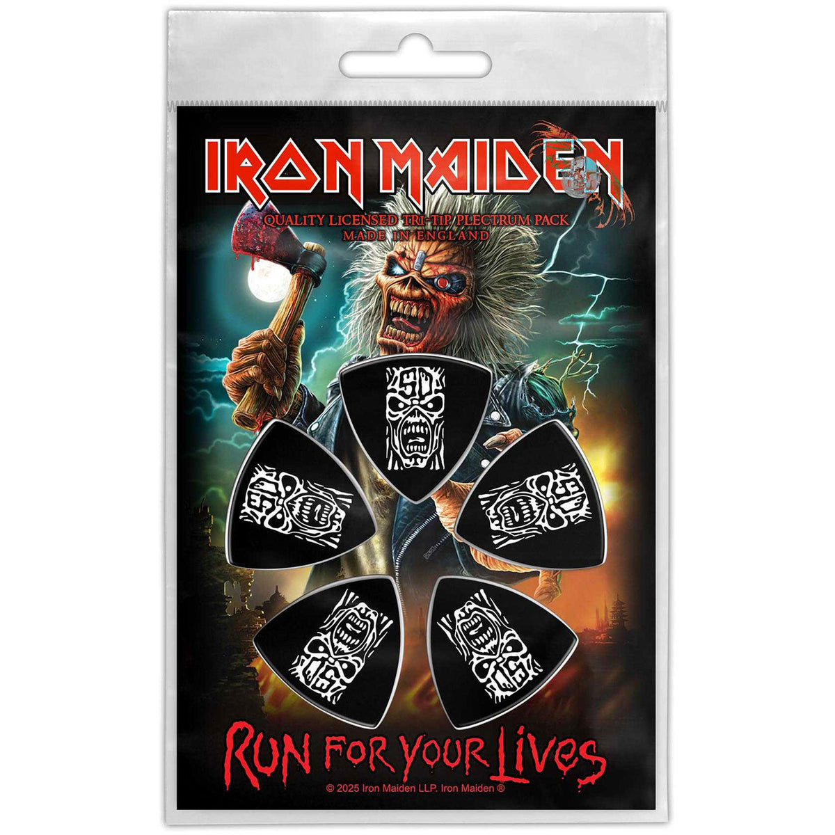 Iron Maiden Run For Your Lives Guitar Pick Front
