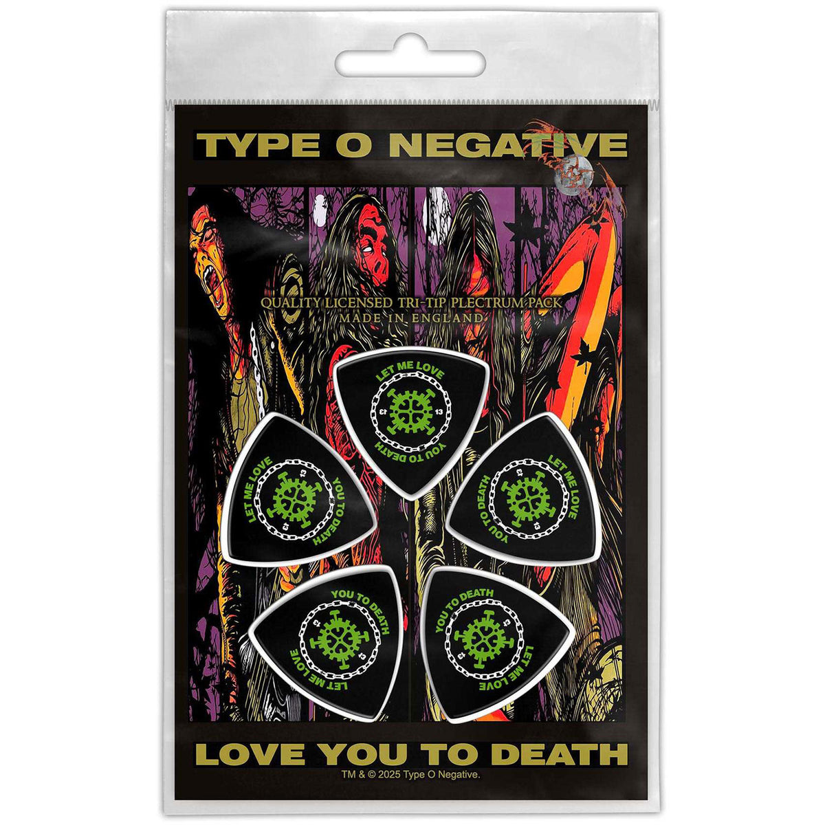 Type O Negative Love You To Death Guitar Pick Front