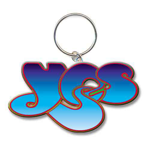 Yes Square Logo Metal Key Chain Front