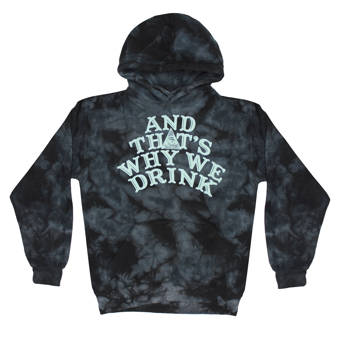 And That's Why We Drink Podcast Glow Logo Pullover Hooded Sweatshirt Front