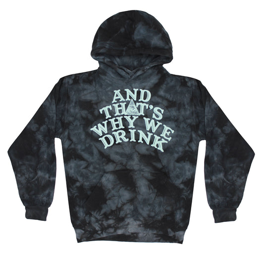 And That's Why We Drink Podcast Glow Logo Pullover Hooded Sweatshirt Front