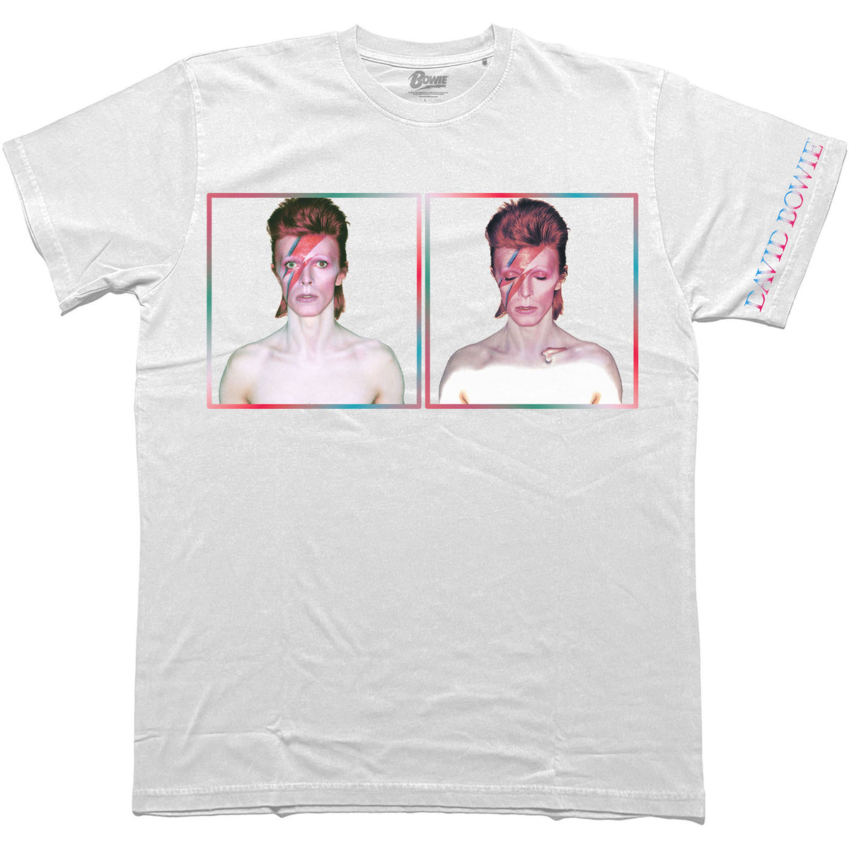 David Bowie Aladdin Sane Photos T-shirt Front