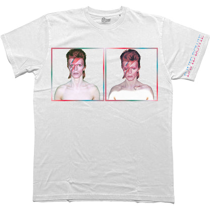 David Bowie Aladdin Sane Photos T-shirt Front