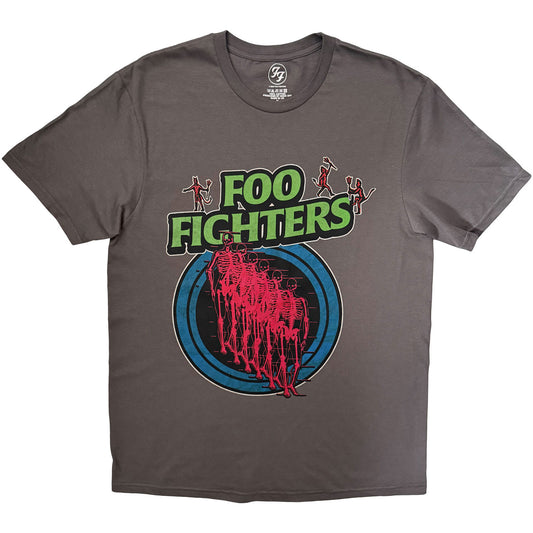 Foo Fighters Skeleton Repeat T-shirt Front