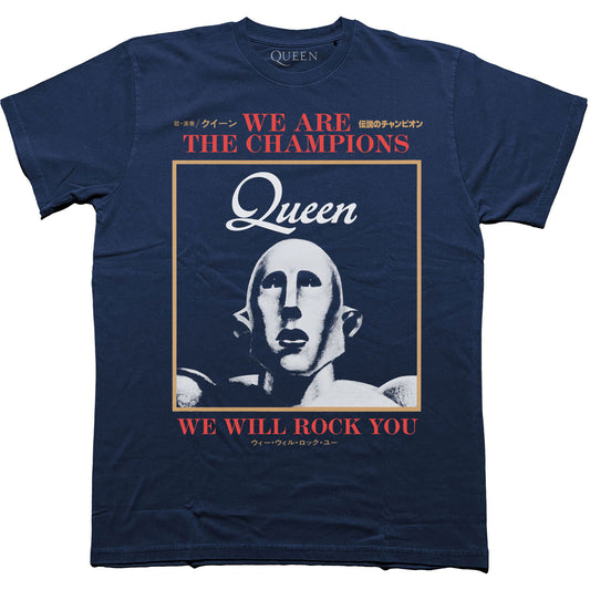 Queen We Are The Champions We Will Rock You T-shirt Front