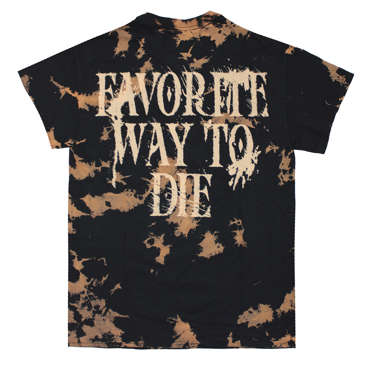 I Prevail Favorite Way To Die (Bleach Dye) Tie Dye T-shirt Back