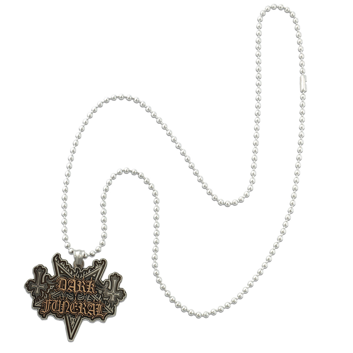 Dark Funeral Die Cut Logo Necklace Back