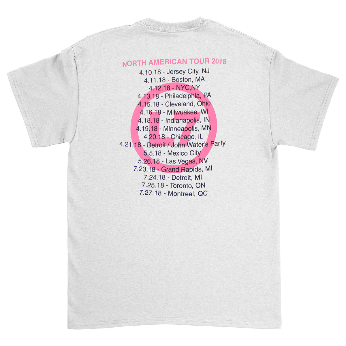 L7 I Came Back To Bitch North American Tour 2018 T-shirt Back