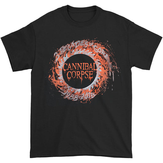 Cannibal Corpse 3 Decades Of Gore North American Tour 2018 T-shirt Front