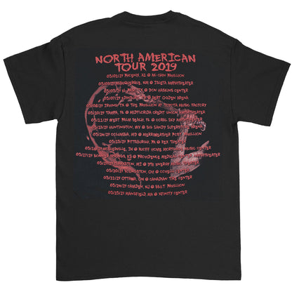 Cannibal Corpse Red Before Black North American Tour 2019 T-shirt Back