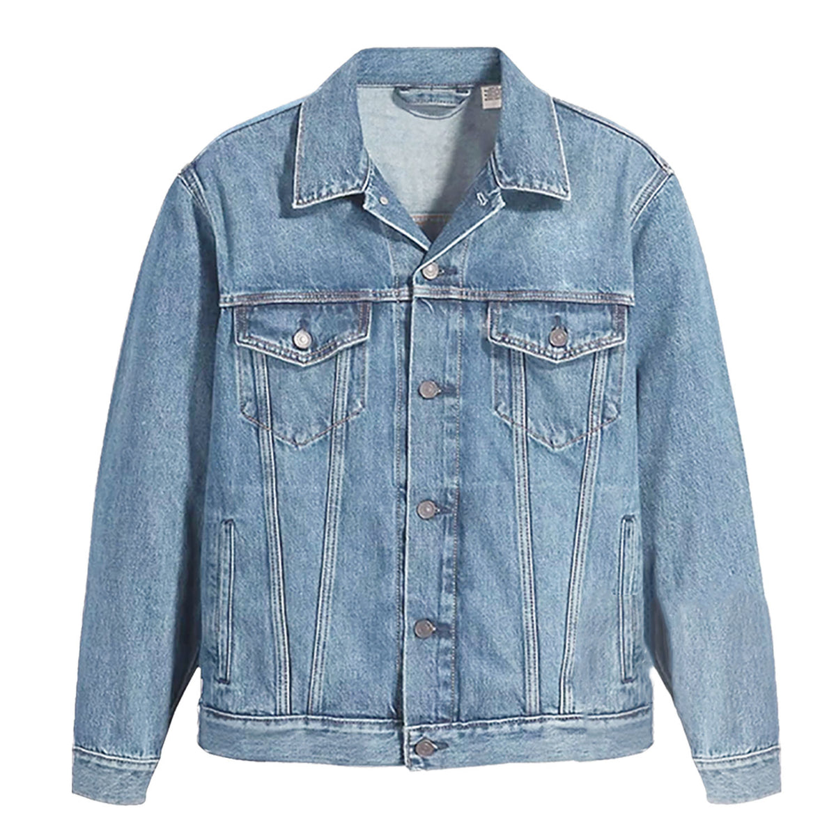 The Happy Fits Lovesick Denim Trucker Jacket Denim Jacket Front