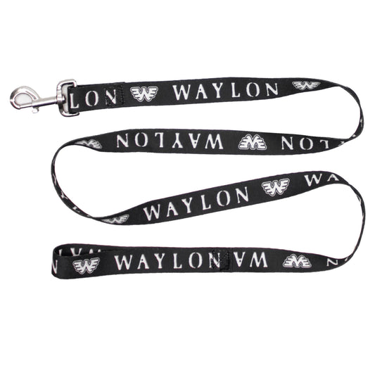 Waylon Jennings 62" Nylon Logo Leash Pet Wear Front