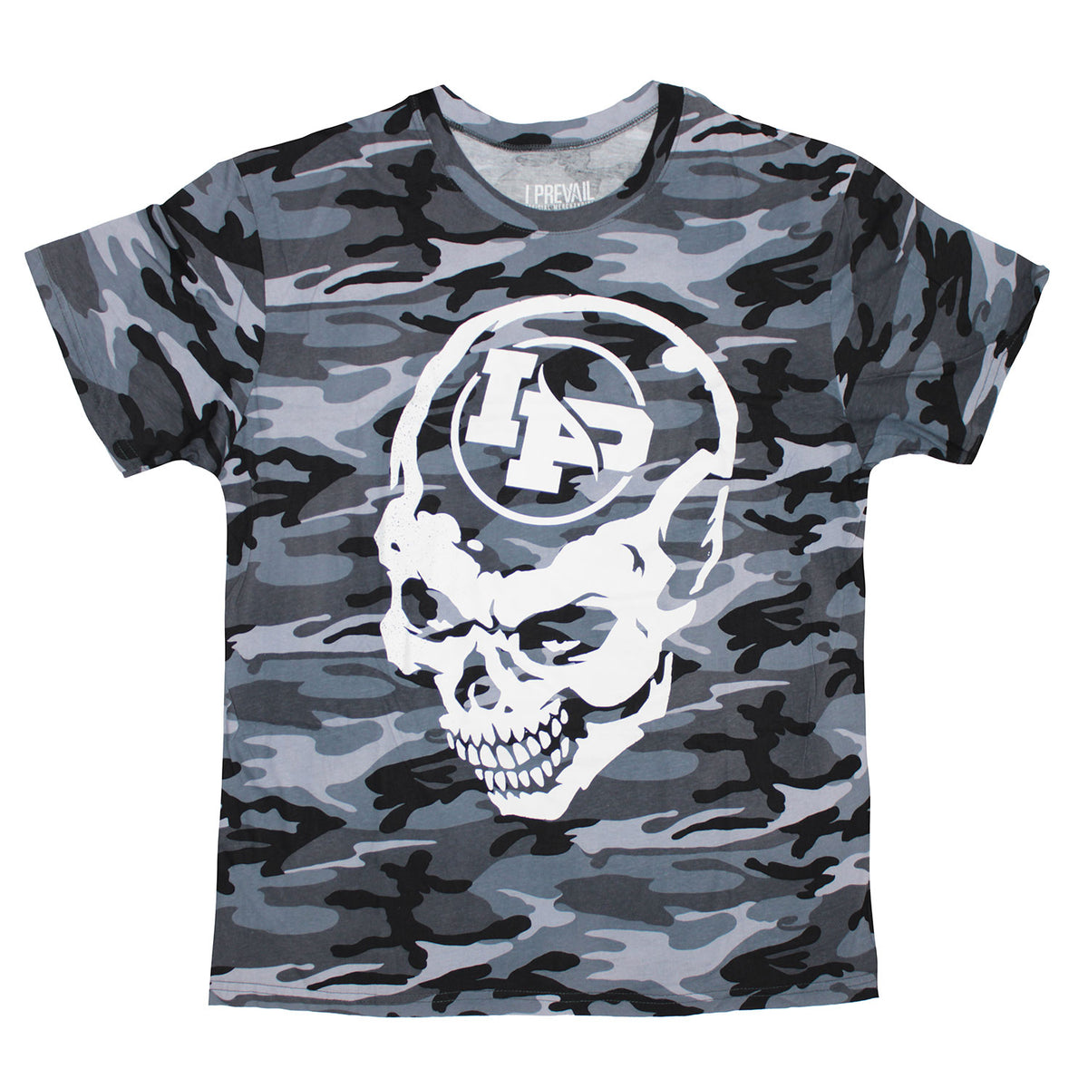 I Prevail Camouflage IP Skull T-shirt Front