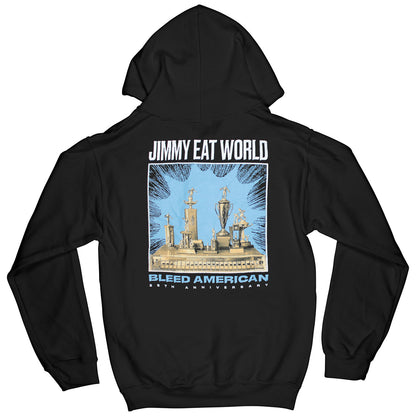Jimmy Eat World Bleed American 25th Anniversary Hooded Sweatshirt Back