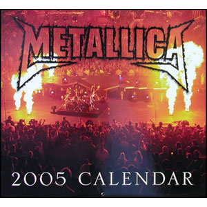 Metallica Calendar Front