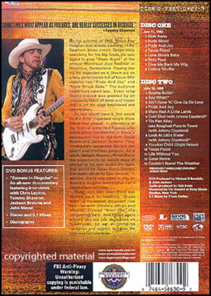 Stevie Ray Vaughan DVD