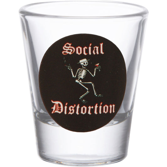 Social Distortion Shot Glass Front