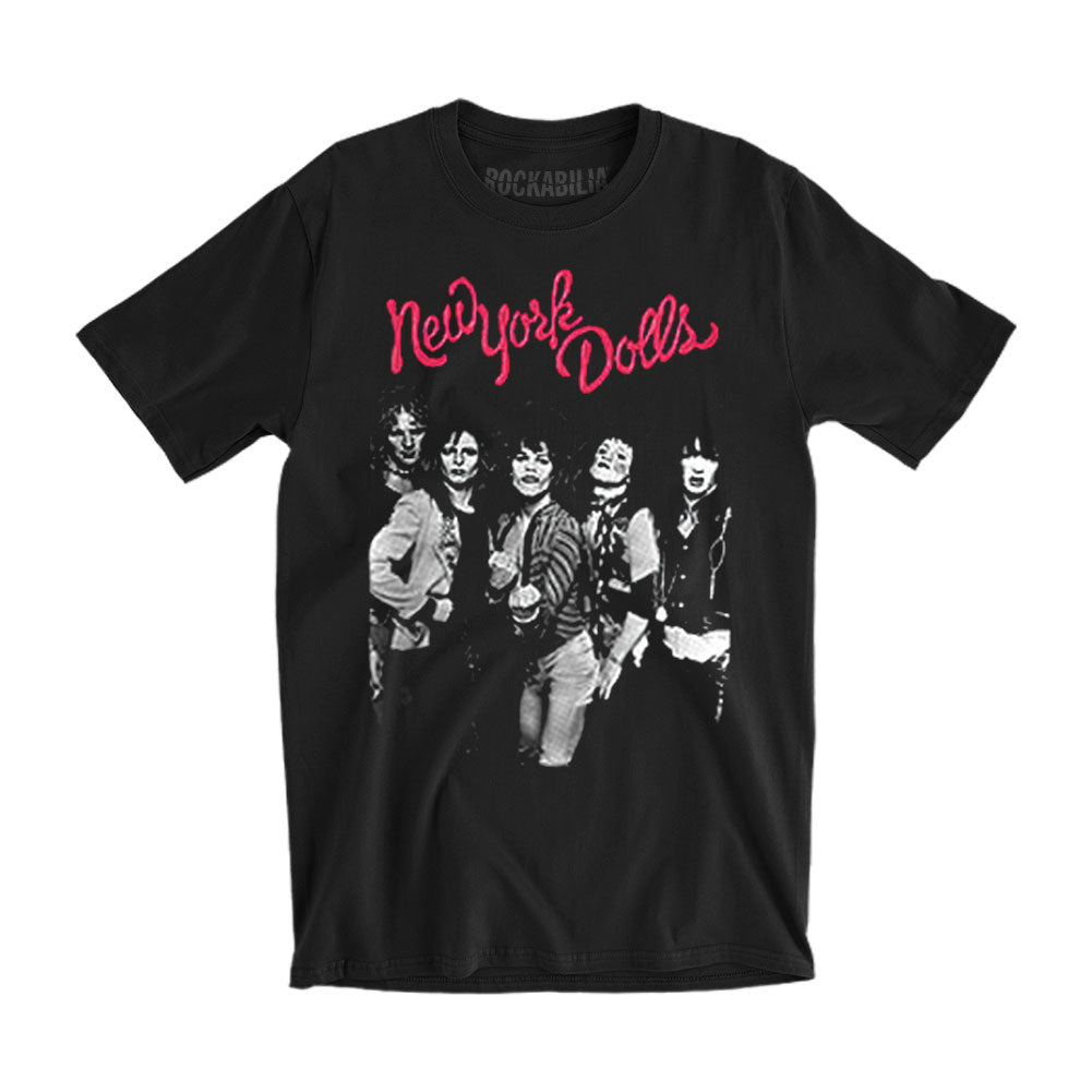 New York Dolls Trash Photo Slim Fit T-shirt Front