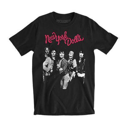 New York Dolls Trash Photo Slim Fit T-shirt Front