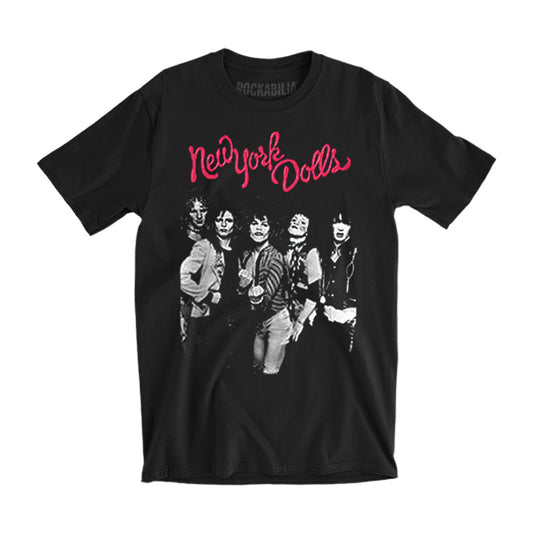 New York Dolls Trash Photo Slim Fit T-shirt Front