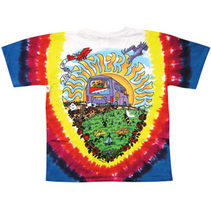 Grateful Dead Summer Tour Bus Tie Dye T-shirt Back