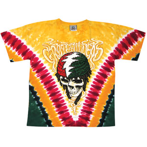 Grateful Dead Rasta Dead VDye Tie Dye T-shirt Front