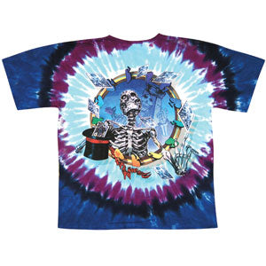 Grateful Dead Queen Of Spades Tie Dye T-shirt Back