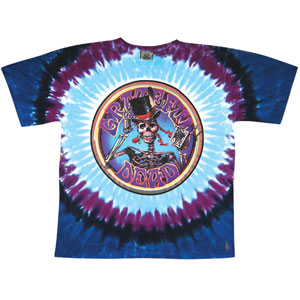 Grateful Dead Queen Of Spades Tie Dye T-shirt Front