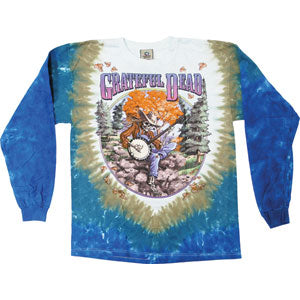 Grateful Dead Banjo Tie Dye  Long Sleeve Front