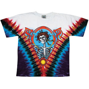 Grateful Dead Bertha VDye Tie Dye T-shirt Front