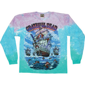 Grateful Dead Ship Of Fools Tie Dye  Long Sleeve Front
