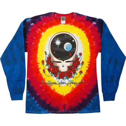 Grateful Dead Space Your Face Tie Dye  Long Sleeve Front