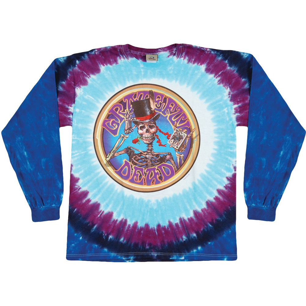 Grateful Dead Queen Of Spades Tie Dye  Long Sleeve Front