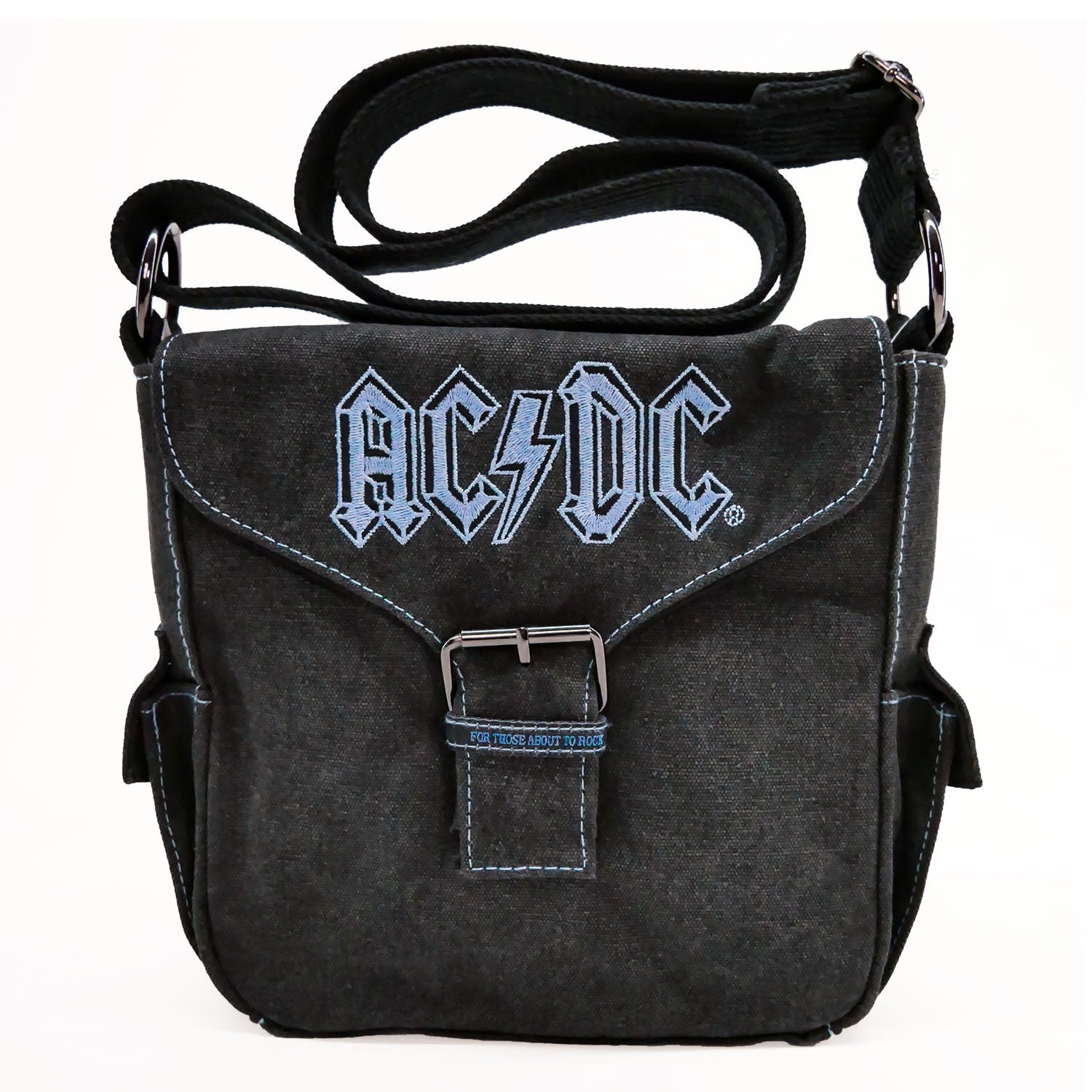 For Those About To Rock Blue Logo Girls Handbag