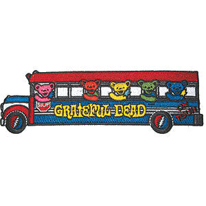 Grateful Dead Tour Bus w/ Bears Embroidered Patch Front