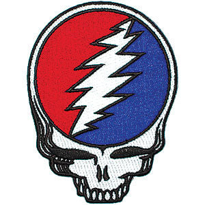 Grateful Dead Steal Your Face Embroidered Patch Front