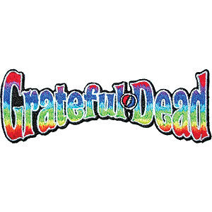 Grateful Dead Rainbow Logo Embroidered Patch Front